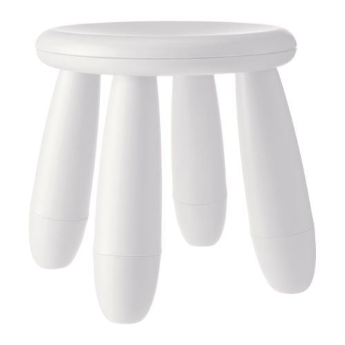 【IKEA Original】ikea スツール MAMMUT-ムンマット- 室内・屋外兼用 子供用スツール ホワイト