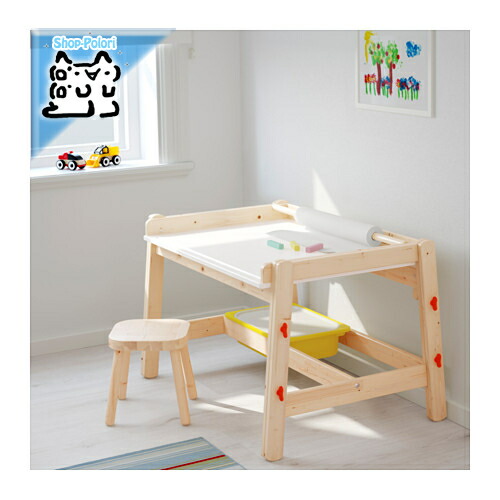 イケア IKEA/イケア LATT 子供用テーブル チェア2脚付