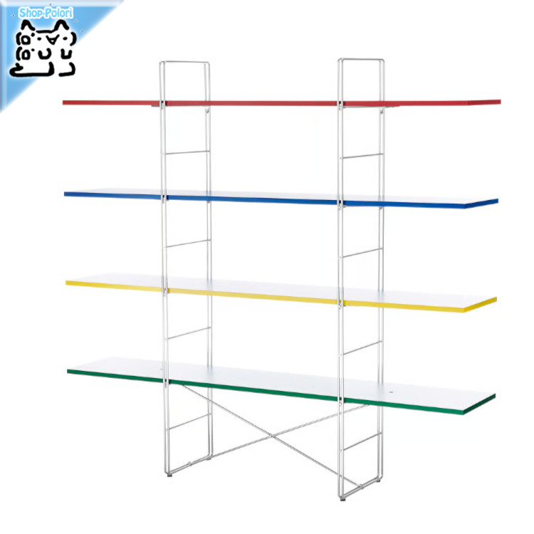 【 IKEA - イケア -】BYAKORRE -ビーヤコレ- オープンシェルフユニット 170×157 cm (005.864.59)