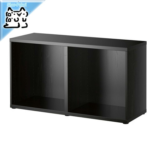 楽天市場 送料無料 Ikea Original Besta シェルフ テレビ台 フレーム ブラックブラウン 1x40x64 Cm Shop Polori 楽天市場店