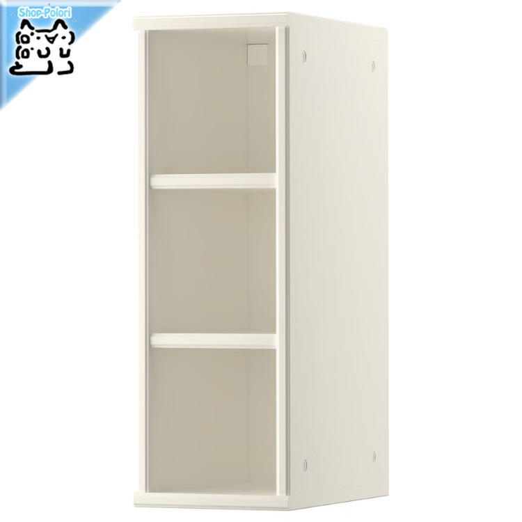 【 IKEA - イケア -】TORNVIKEN -トルンヴィーケン- 明けっ広げ押し入れ 象牙色 20x37x60 糎 (303.590.02)