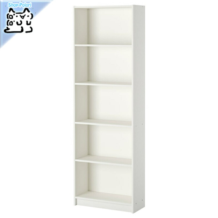 【送料8600円込最低価格】組立済BAGGEBO本棚50x25x160cm白 60360730_0.jpg
