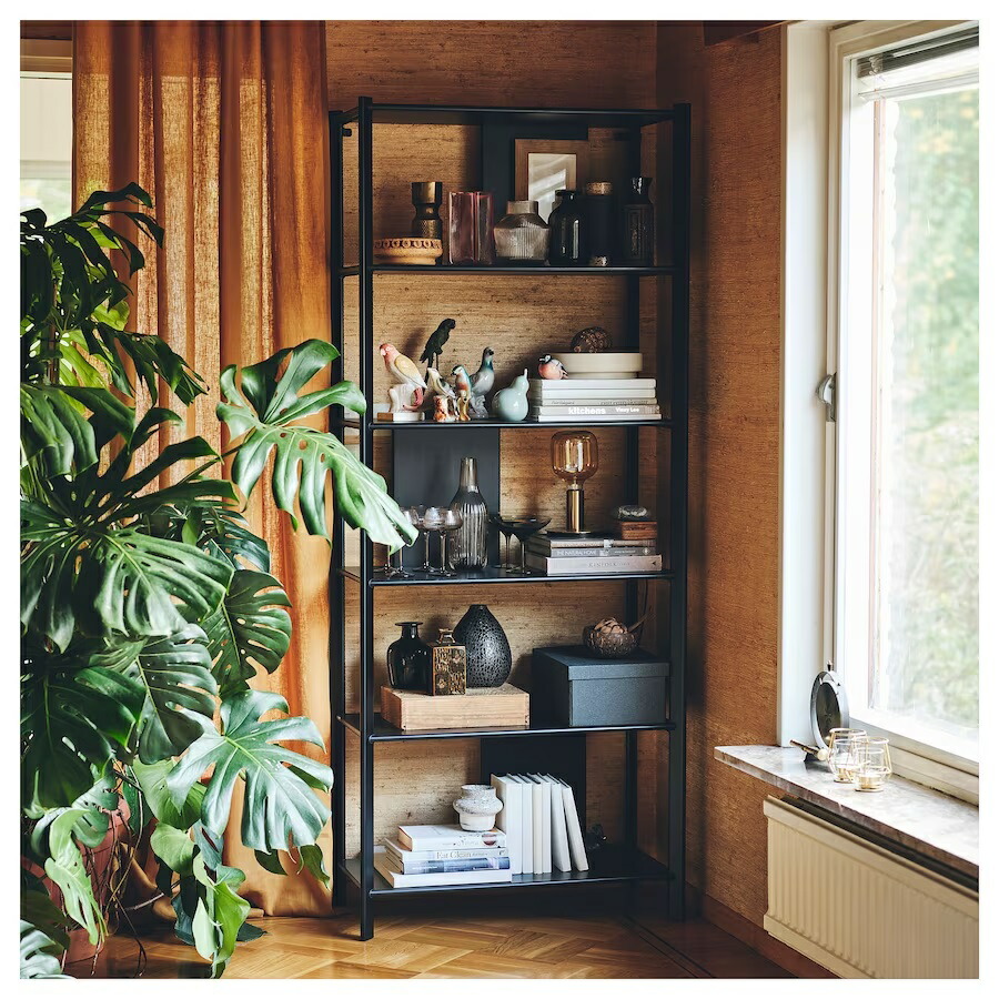 IKEA JÄTTESTA イェッテスタ シェルフユニット 120x85 cm JÄTTESTA イェッテスタ シェルフユニット, ブラック, 120x85 cm