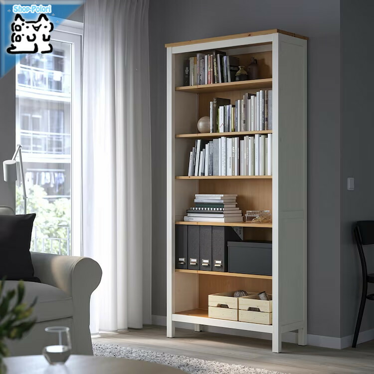 楽天市場】[IKEA/イケア/通販]HEMNES ヘムネス 本棚, ライト