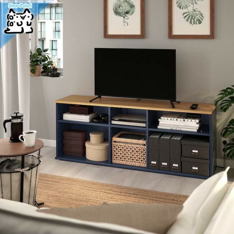 【送料込み】IKEA イケア ビーオース テレビボード ハイグロス 160 BYÅS ビーオース テレビ台, ハイグロス ホワイト, 160x42x46 cm