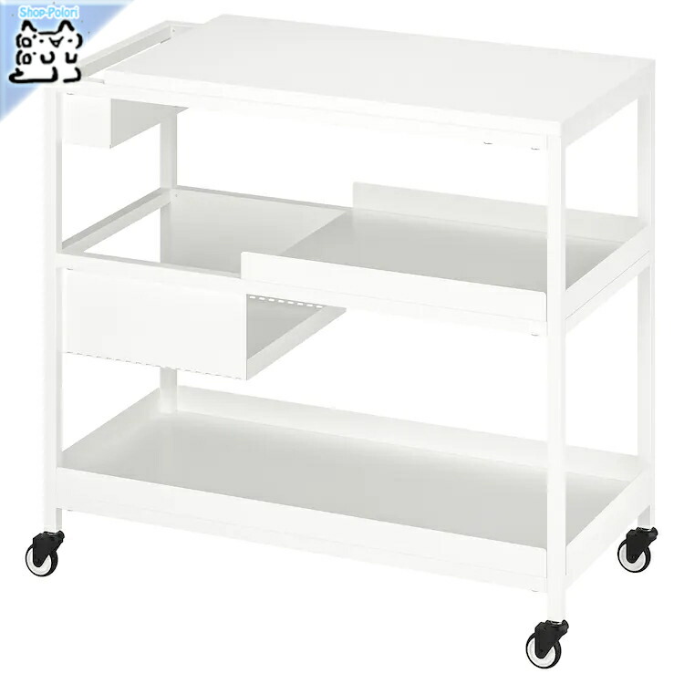IKEA ワゴン　トロッテン　TROTTEN ブラック IKEA ワゴン】TROTTEN トロッテン 黒 - メルカリ
