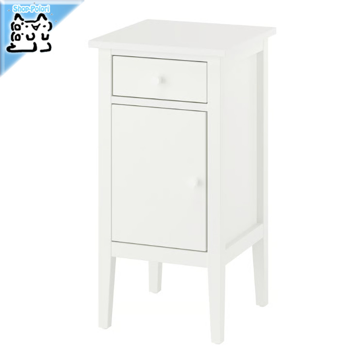 【 IKEA - イケア -】GULLABERG -グラベリ- サイドテーブル 引き出し1段付き ドア付き/ホワイト 38x40x75 cm (905.617.65)