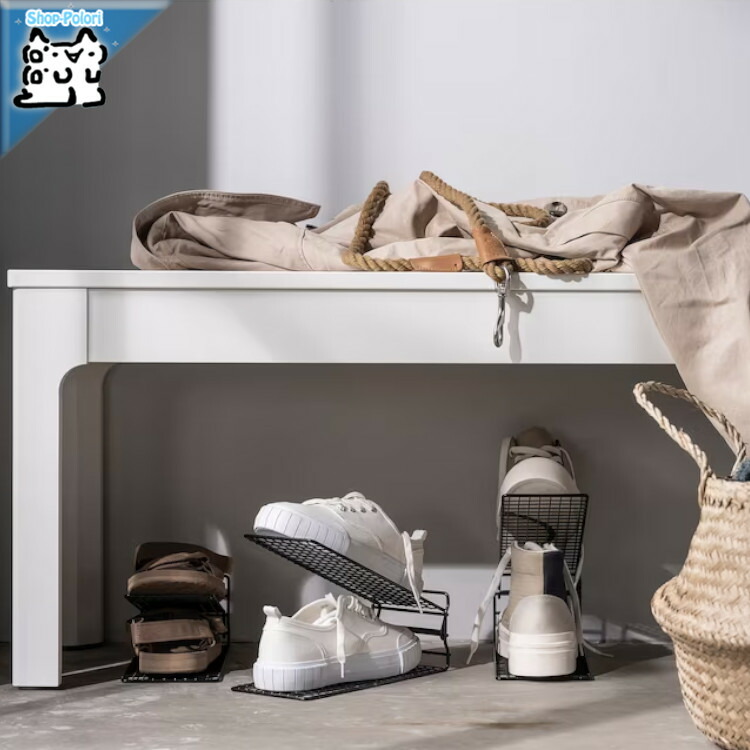 【楽天市場】【IKEA イケア】SKOSTALL スコースタル シューズオーガナイザー ブラック 11x19x27 cm 楽天市場店