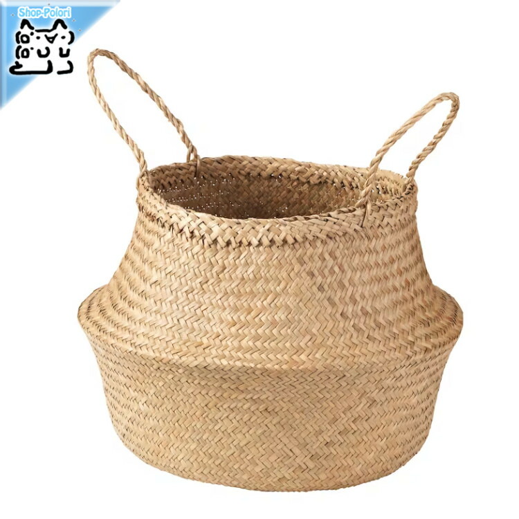 ☆ IKEAイケア☆ LUSTIGKURRE ルスティグクルレ バスケット☆ LUSTIGKURRE basket, natural water hyacinth/seagrass, 12