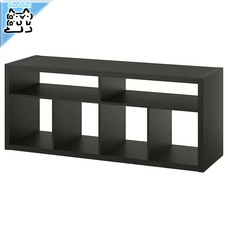 【 IKEA - イケア -】KALLAX -カラックス- テレビ台 キャビネット ブラックブラウン 147x60 cm (705.620.92)｜Shop-Polori 店