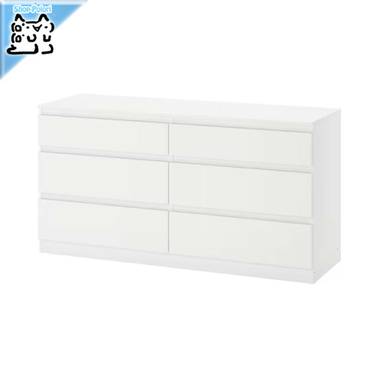 IKEA MALM マルム チェスト 引き出し×4 オーク材 80×100cm MALM マルム チェスト（引き出し×4）, ホワイトステインオーク材