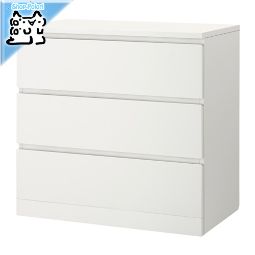 IKEA MALM（マルム）チェスト6段 ホワイト MALM マルム チェスト（引き出し×6）, ホワイト, 80x123 cm - IKEA