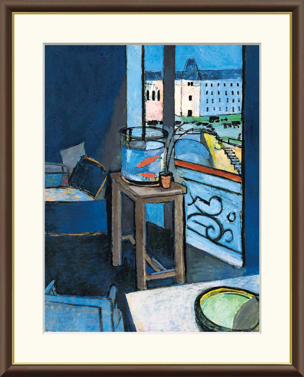 楽天市場】アート額絵 アンリ・マティス 金魚鉢のある室内 J1-097 F8