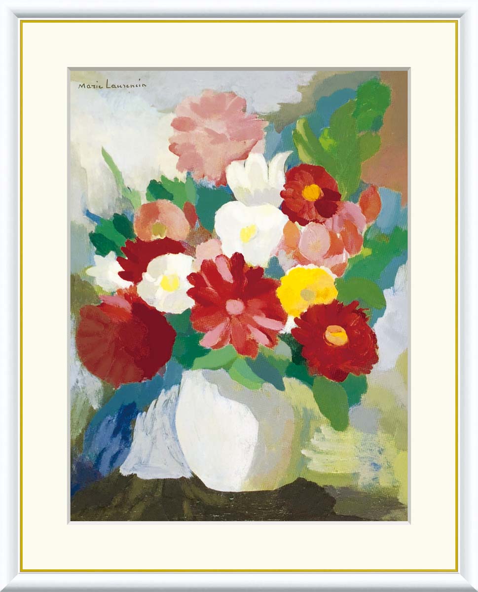 楽天市場】マリー・ローランサン「花瓶」F8号（額外寸61x50cm