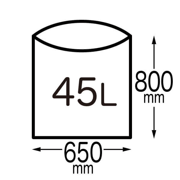 LN-68 ごみ袋 45リットル 0.050mm厚 透明 10枚x40冊 1冊あたり253円 ポリ袋 ゴミ袋 エコ袋 平袋 袋 45L  サンキョウプラテック 送料無料 あす楽 即納 即日発送 安い購入