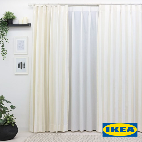 楽天市場】北欧カーテン 【ブラッドロジャー】【IKEA】自然素材 綿100 