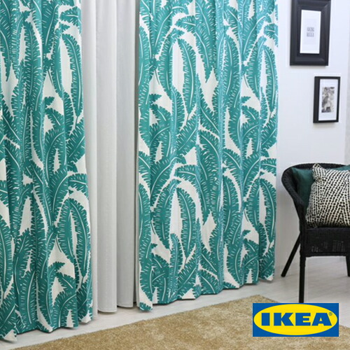 楽天市場】北欧カーテン 【ソマル】【IKEA カーテン】花