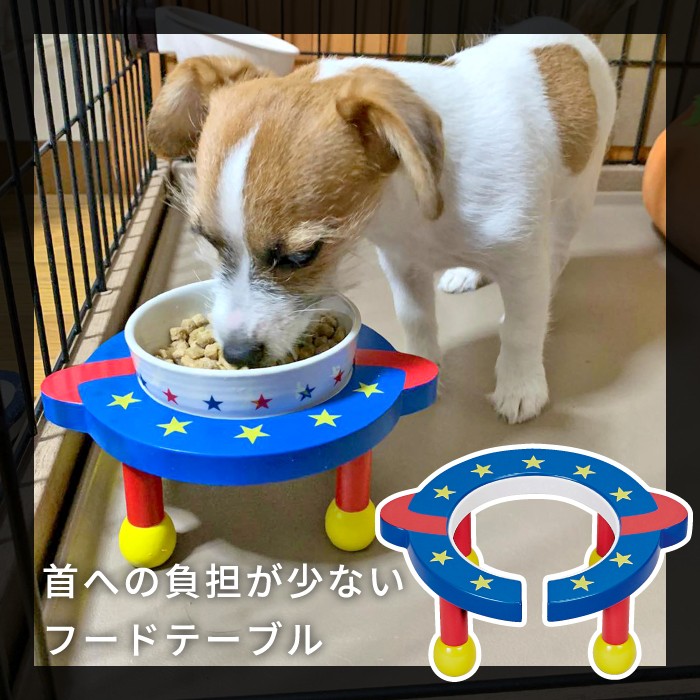 楽天市場 割引クーポンでお得 犬用 猫用 食器台 木製 フードボウル 食器スタンド ペット用 食事 エサ ドッグフード入れ 餌入れ 水入れ かわいい 木製 脚付ボウルスタンド ワンダープラネット 高さ8cm 台のみ の超小型犬用 お揃いのお皿 No 9461 は別売り