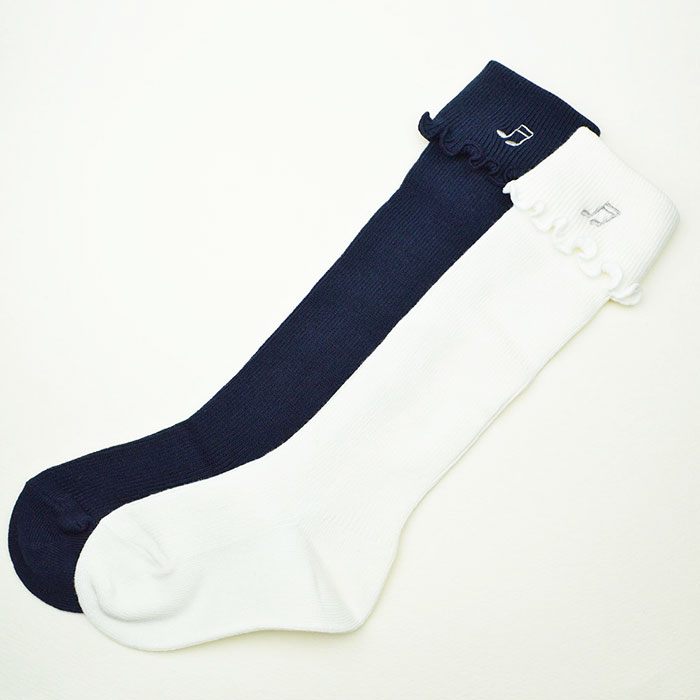 楽天市場 子供用フォーマルハイソックス 音符刺繍入り二つ折りソックス オフホワイト コン 2色展開 S M L Ll 全4サイズ 丈夫な日本製 靴下 キッズ 子供靴下 Pompkins ポプキンズ Pompkins ポプキンズ 子供靴