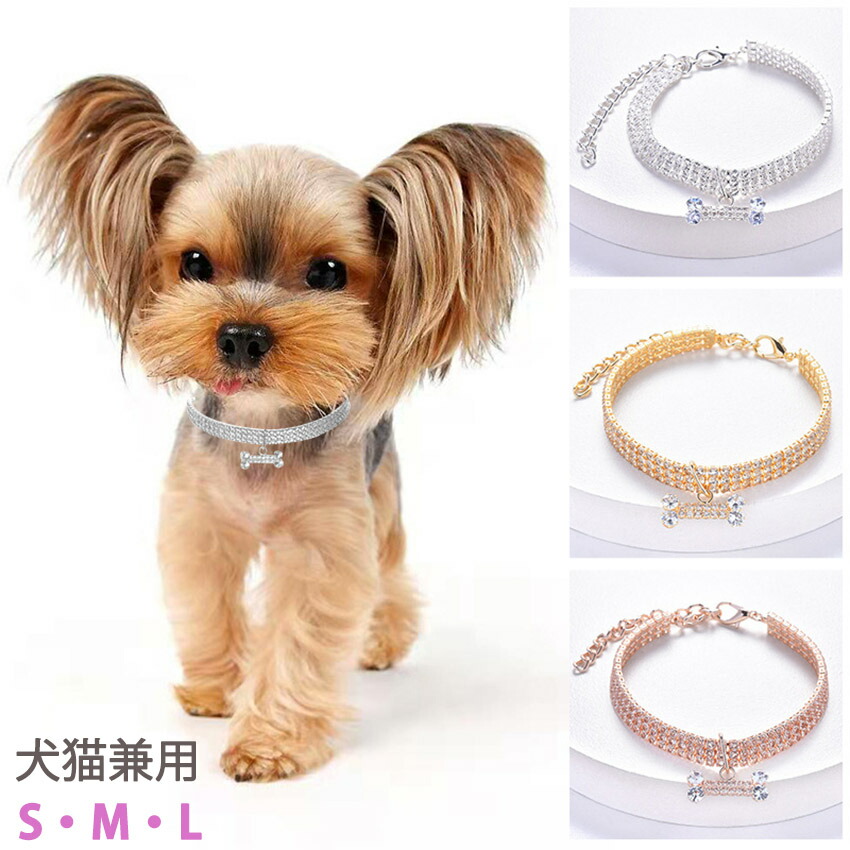市場 キラキラ かわいい アウトドア 骨形のペンダント 猫 小型犬 骨形 大型犬 おしゃれ いぬ 首輪 中型犬 サイズ調節可 犬