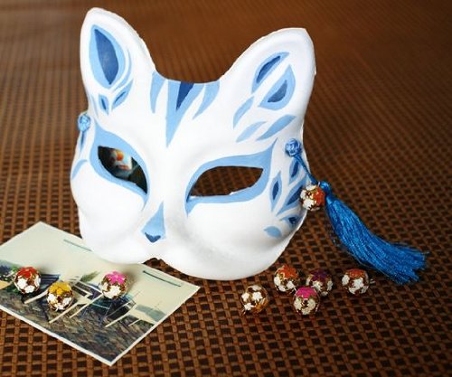 楽天市場 コスプレ小物 道具 手作り 狐のお面 きつねのおめん 覆面 マスク 仮面 アウトドアチェア ポンコタン