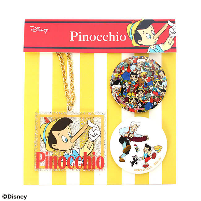 楽天市場 ディズニー ピノキオ アクリルキーホルダー 缶バッジセット パニカムトーキョー 楽天市場店