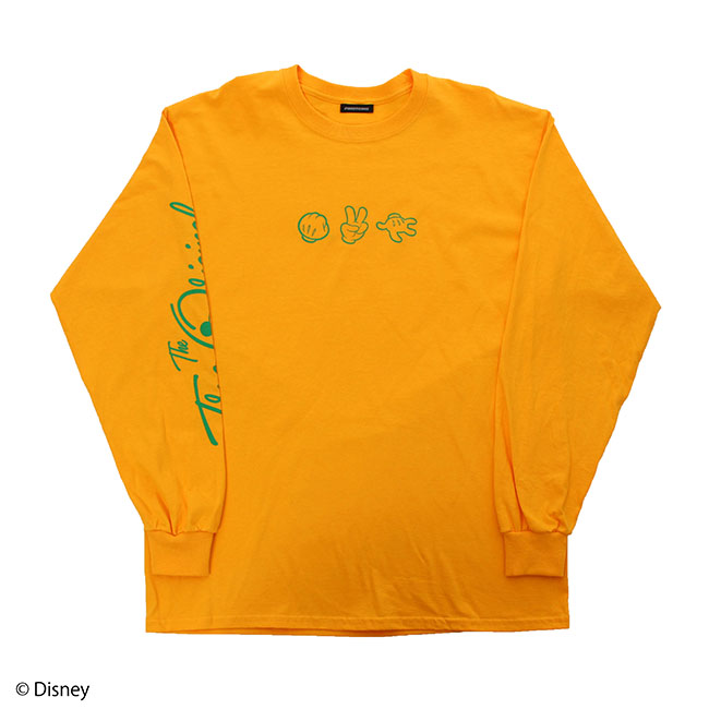 楽天市場 Disney ディズニー ミッキーマウス 90周年限定デザイン ハンドサイン ロングスリーブtシャツ パニカムトーキョー 楽天市場店