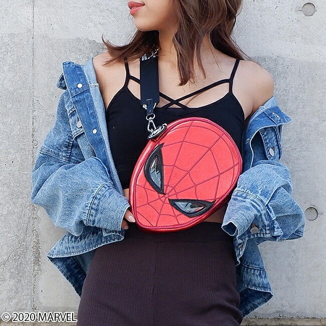 Nicole パニカムトーキョー 店 男女兼用バッグ バッグ Marvel マーベル スパイダーマン ショルダーバッグ Danielle パニカムトーキョー キャラクターファッションの通販専門店