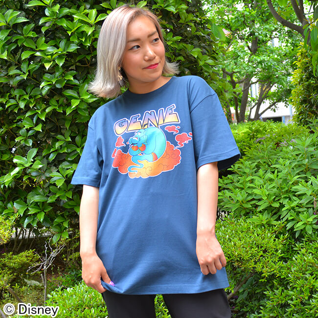 楽天市場 ディズニー アラジン ジーニー Thinking Tシャツ パニカムトーキョー 楽天市場店