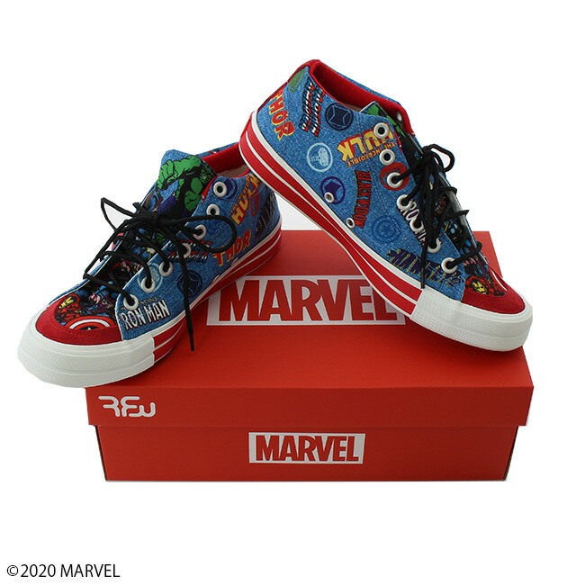 楽天市場 Marvel マーベル 総柄 Rfwスニーカー パニカムトーキョー 楽天市場店