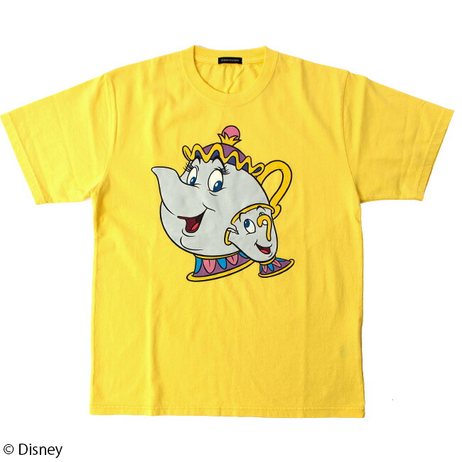 楽天市場 Disney ディズニー 美女と野獣 ポット夫人 チップ Tシャツ パニカムトーキョー 楽天市場店