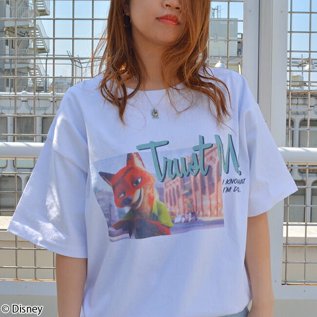 楽天市場 Disney ディズニー ズートピア ニック ワイルド ｔシャツ パニカムトーキョー 楽天市場店