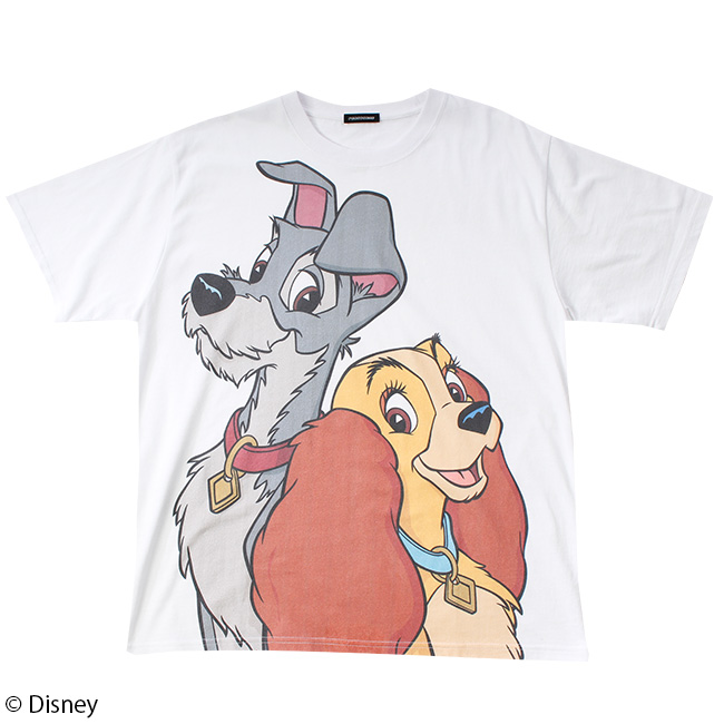 楽天市場 Disney ディズニー わんわん物語 レディ トランプ Bigプリントtシャツ パニカムトーキョー 楽天市場店