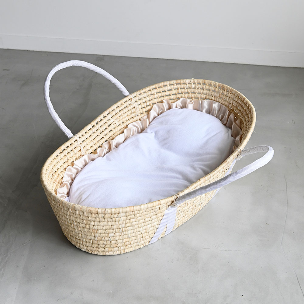 楽天市場 クーファン 抱っこ布団 フリル パイル 敷きふとん付き クーファン クーハン ゆりかご メイズバスケット だっこふとん Puppapupo