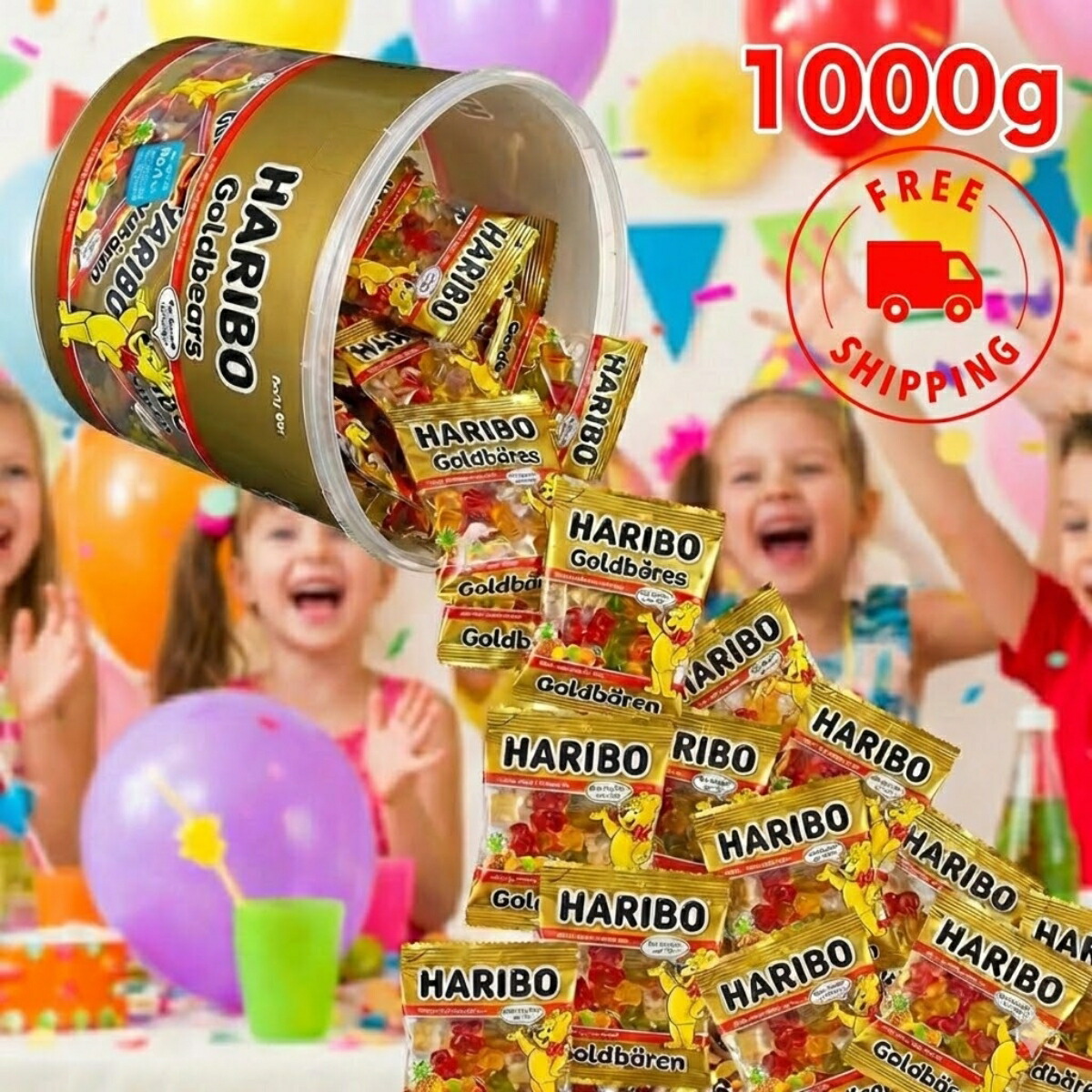 楽天市場】≪870g≫【HARIBO】ハリボー サワーゴールドベア ドラム