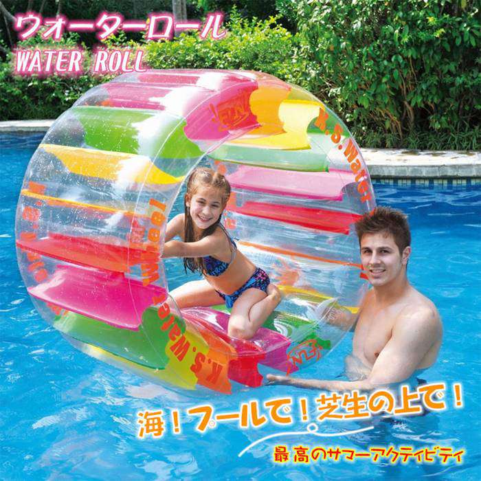短納期 ウォーターロール water roll 浮き輪 フローター フロート インフレータブル キッズ用 ジュニア レディース ウォーターバルーン1.6m フロート 女の子 男の子 子供 浮き輪 うきわ SNS インスタ 水上遊具 水上 海 ビーチ 海水浴 巨大 大型 遊具 プール 夏