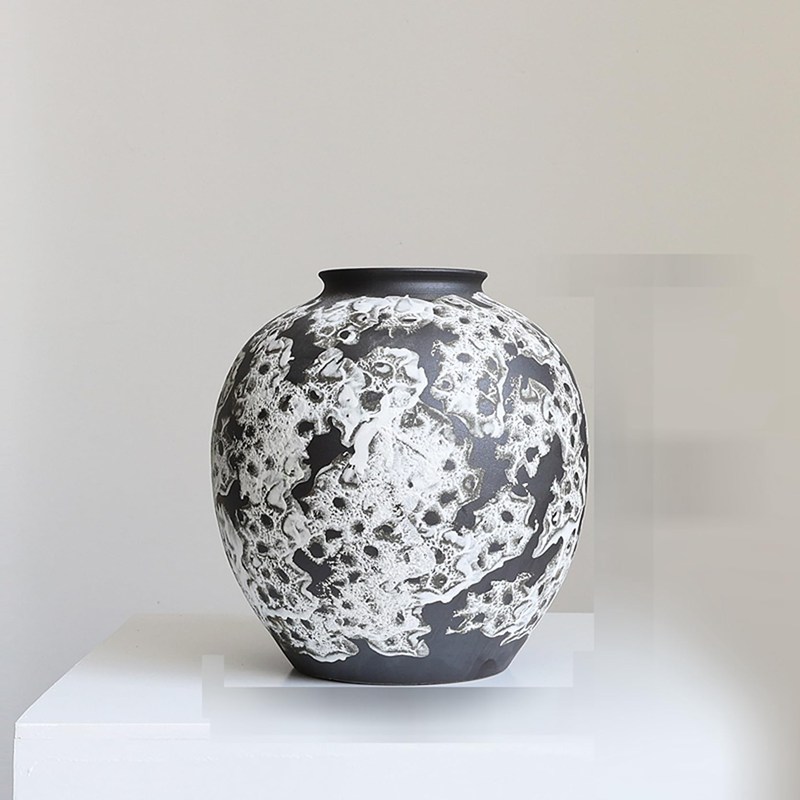 花立て 造花仕掛ける 造花付き添い人 斑飾りつけ 大型 梅花 御花ポット花器 分かりやすい花器 瀬戸もの花器 陶芸花器 御花申し合わせ用花器 生け花用花器 室内装飾小物 和風 御芽出度差し上げ物 日系 和式