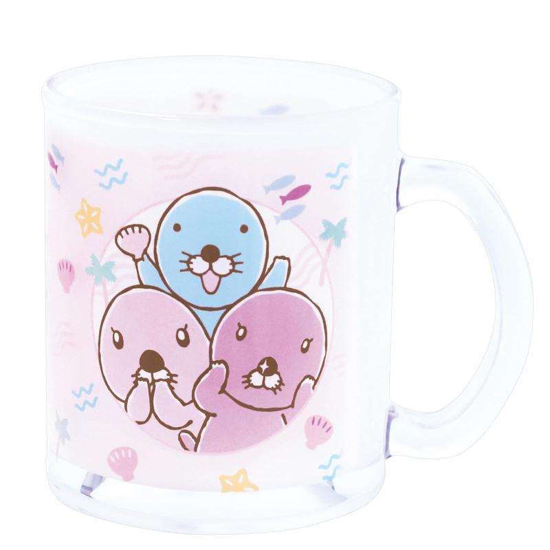 ぼのぼの × 鳥羽水族館 コラボ ガラス マグカップ 約320ml 日本製 809130画像