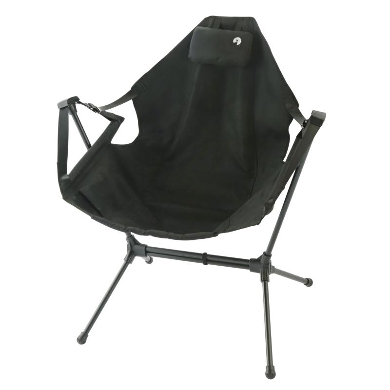 キャプテンスタッグ(CAPTAIN STAG) アウトドアハンモック FDモック ヘッドレスト付 内側ポケット付 ブラック グラシア UC-1899/UZ-13370