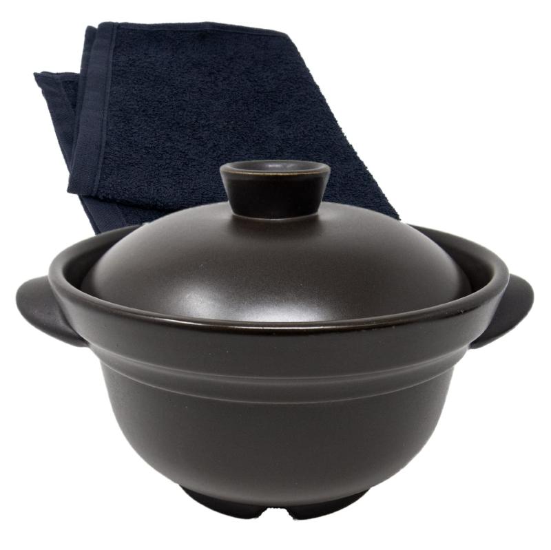 未使用　磁性鍋Lサイズ　４点セット（深鍋、浅鍋、中ぶた、スノコ） 受注再開時期未定※ 磁性鍋（電子レンジ専用調理鍋）