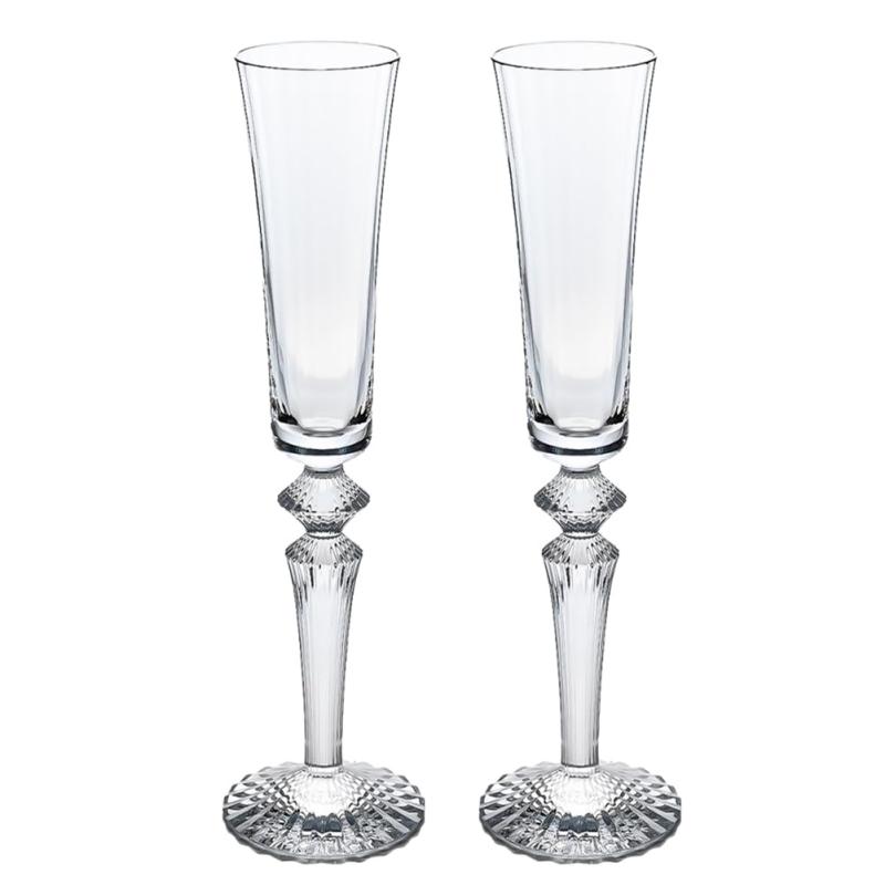 バカラ BACCARAT グラス ペア ミルニュイ フルーティッシモ MILLE NUITS FLUTISSI 2810597 ペア 二客 [並行輸入品]