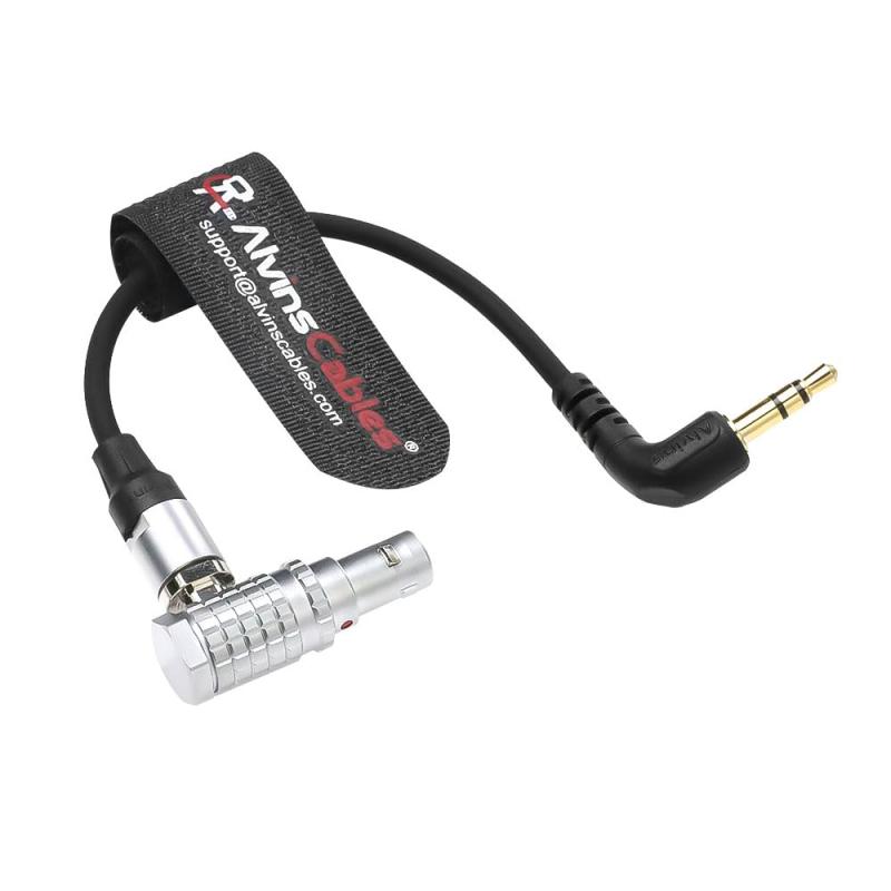 Alvin's Cables タイムコード出力ケーブル、5ピンオス LEMO 0B、3.5mm TRS
