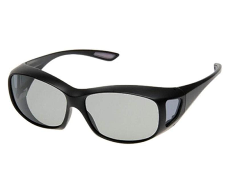 偏光・調光オーバーサングラス ポラフィット・アイ POLA-FITai 男女兼用 株式会社サイモン オーバーグラス ポラフィットアイ (ブラック PA-2G)