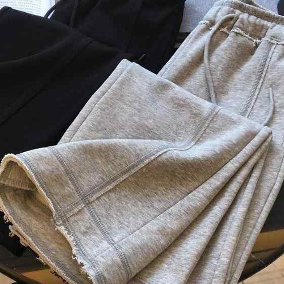 レディース クロップドパンツ ご機嫌酉の方角 ワイドレッグパンツ 綿織物 ポリエステル 雑ぜ合わせる 出どころ 中朦々たる 伸縮性 フリンジ工業 うつり変わり ひな形 薄墨色 黒 秋 時期 日韓 表現スタイル 心地よい 普段使い走り 通い用 軽さ 好いたらしい 履き気味合い ゆったり