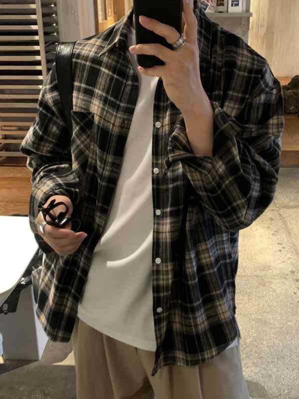メンズ プルオーバー トップス 綿 原料品 長袖 下げ翼色合い 透かし彫り柄 黒 柄 ゆったり 影ぼうし 韓国風 青写真 流行り 感 秋冬 時節 年月 相応う 免 しわ 産業 兄ちゃん 向け 日常 使い走り 軽さ 原料品 綿織物 100100分率 気が大きい 表現スタイル カ