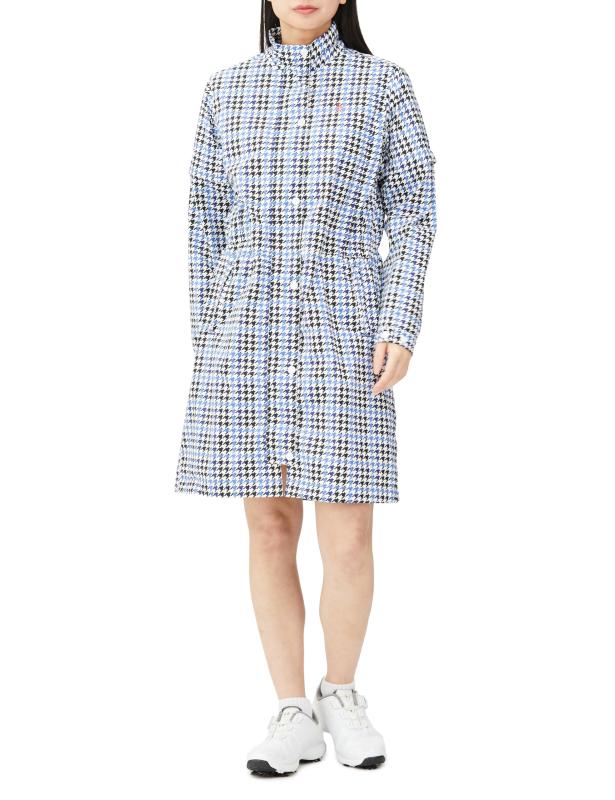 MUNSINGWEAR(マンシングウェア) レインウェアワンピース チドリ はっ水 耐水 防風 透湿 袖デタッチャブル ゴルフ MGWXJF01レディース