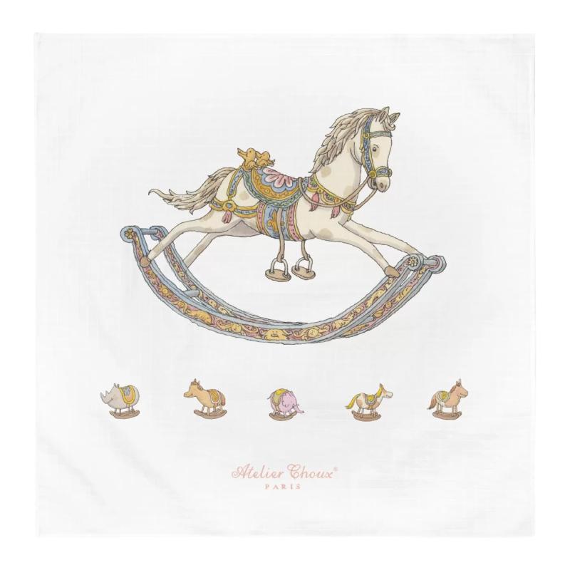 Atelier Choux アトリエシュー おくるみ ガーゼ ブランケット オーガニックコットン 新生児 CARRE Organic Cotton Blanket Le Gateau