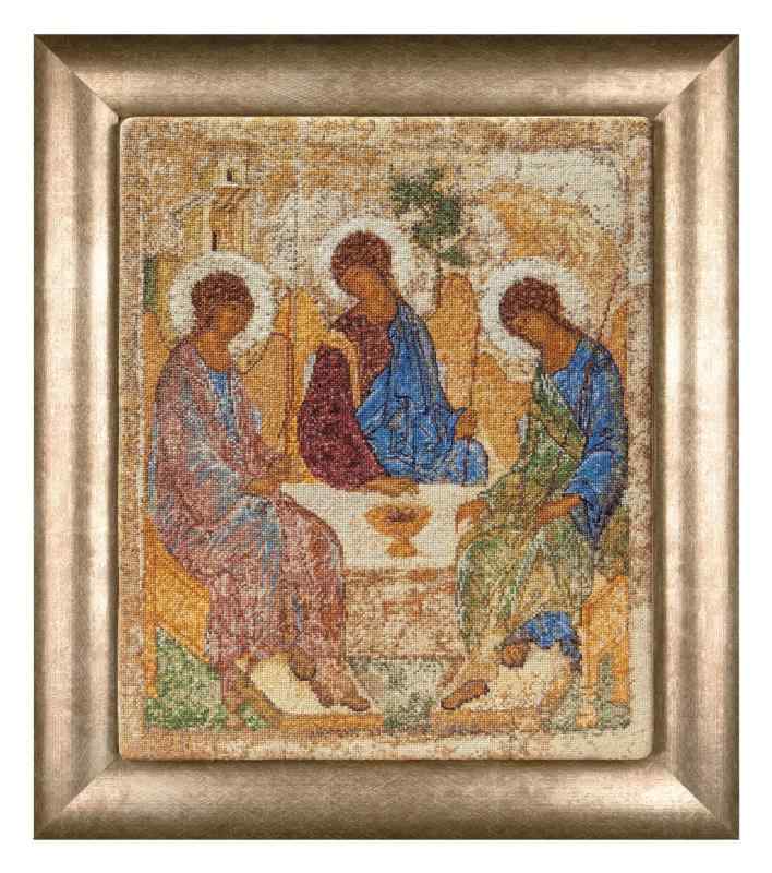テア・グーベルヌール クロス・ステッチｷｯﾄ The Holy Trinity 白のｱｲｰﾀﾞ18カウント 大人向け 570A