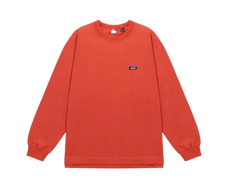 [ナンガ] アウトドア 長袖プルオーバー ECO HYBRID BOX LOGO EMBROIDERY L/S TEE NW2411G803