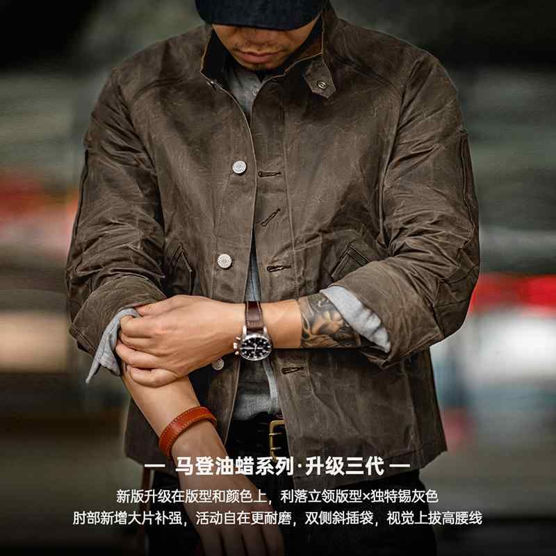 メンズ 上衣 工装 照明ランプ色合い 帆布 綿織物 100% 雨合羽 秋 長袖 修身 単排名取り草 多口袋 側仕立てもの衣嚢 外穿 兄ちゃん メンズ トップス 厚地の外套 アウトドア 普段使い走り 軽さ 純色 錫灰